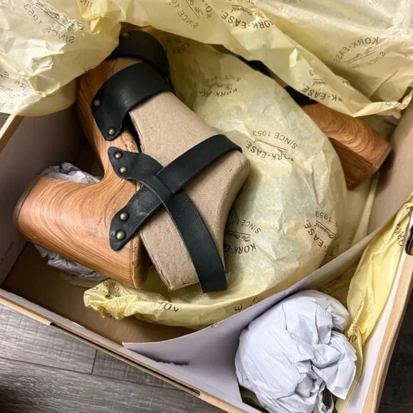 NIB Kork- Ease Drew Sandals in Black Women size 9 - Picture 3 of 8